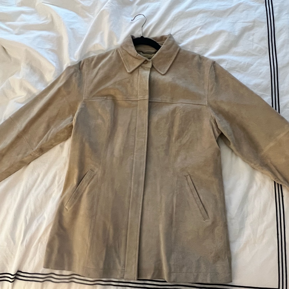 Men ami leather coat small vintage